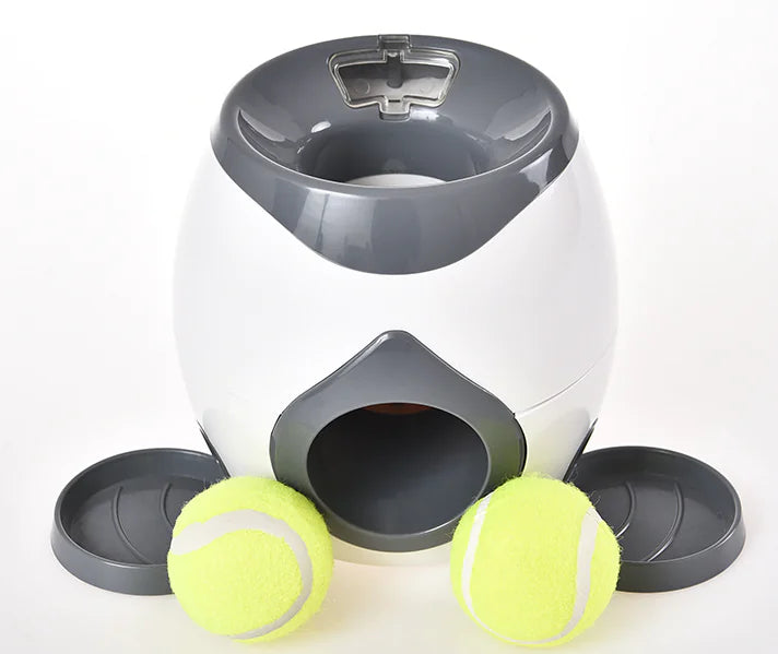 Interactive Pet Toy with Tennis Ball Feeder for Dogs