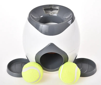 Interactive Pet Toy with Tennis Ball Feeder for Dogs