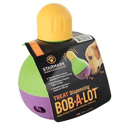 Starmark Treat Dispensing Wobble Ball for Dogs