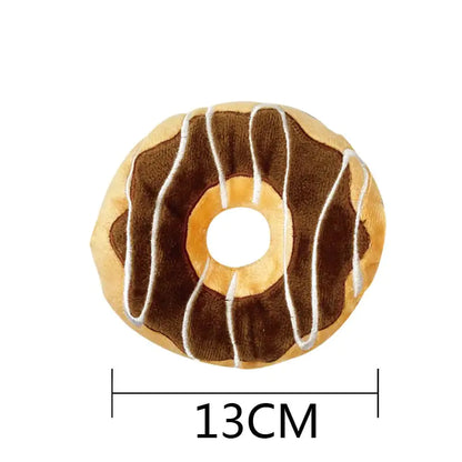 Cute Burger Fruit Dog Toy with Voice Feature