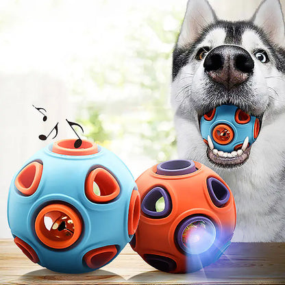Glow-in-the-Dark Dog Toy Ball for Chewing