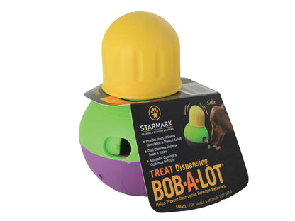 Starmark Treat Dispensing Wobble Ball for Dogs