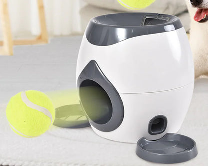 Interactive Pet Toy with Tennis Ball Feeder for Dogs