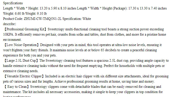 QuietPaws Pet Hair Trimmer