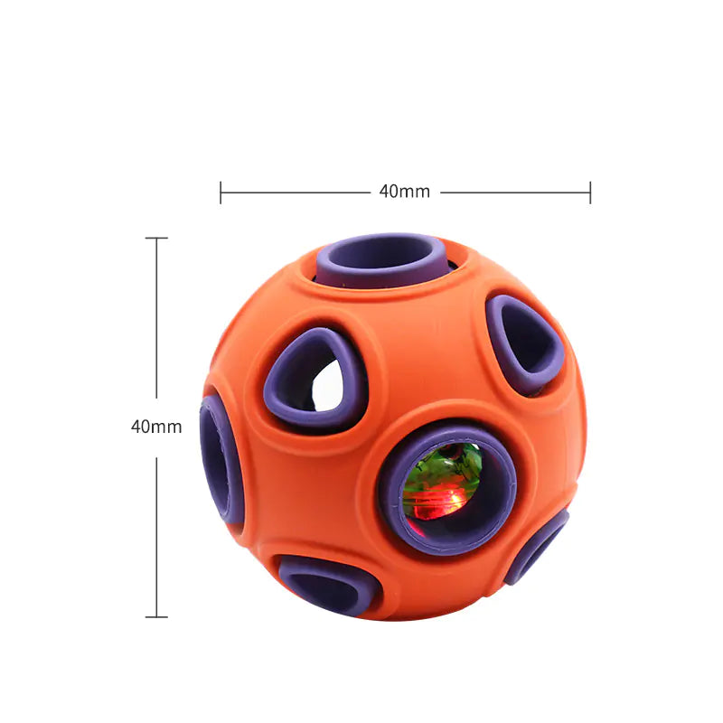 Glow-in-the-Dark Dog Toy Ball for Chewing