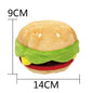 Cute Burger Fruit Dog Toy with Voice Feature